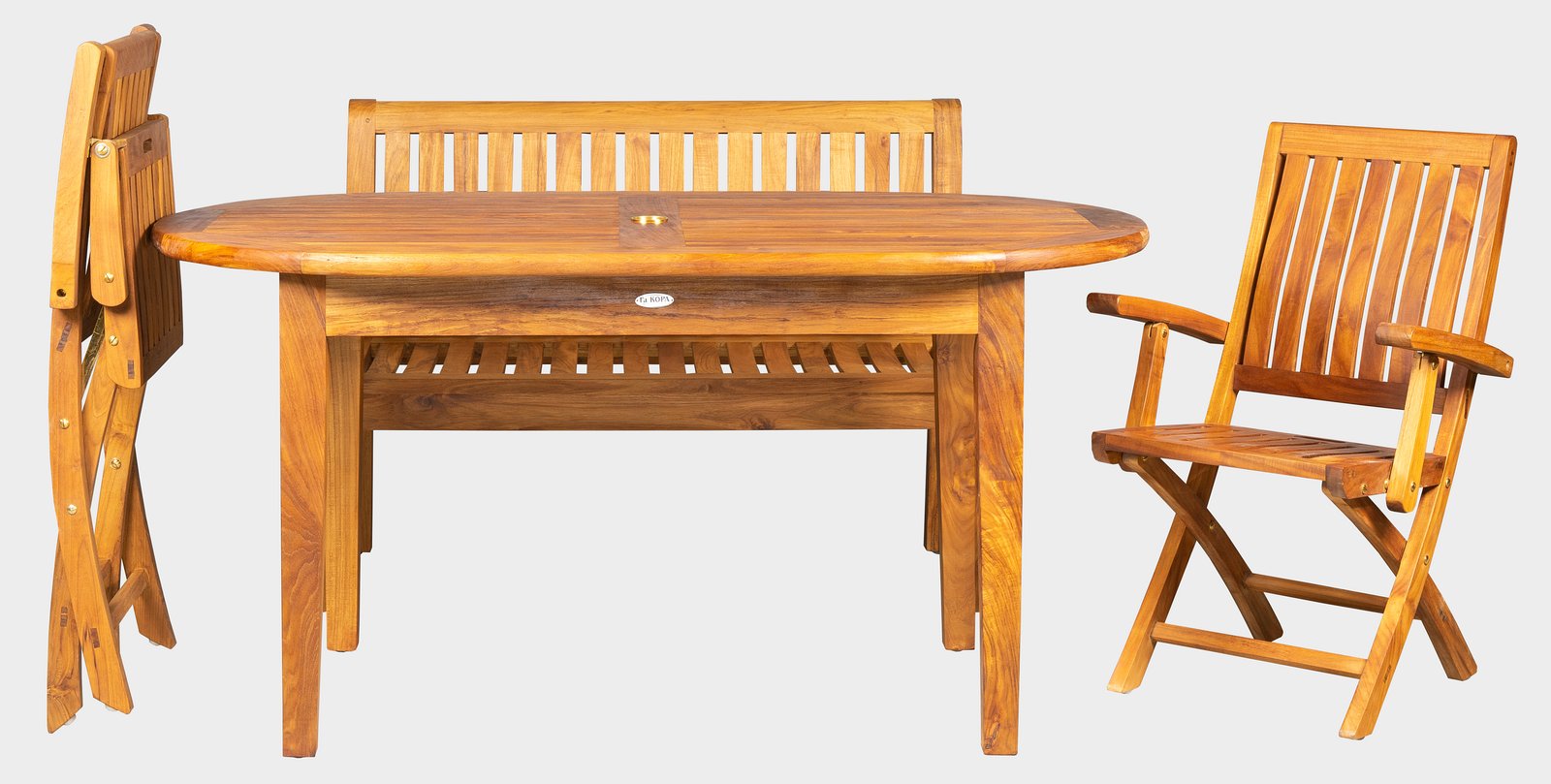 DANTE SET - balkonový set - kvalitní ratanový, teakový nábytek od RATTAN STUDIO